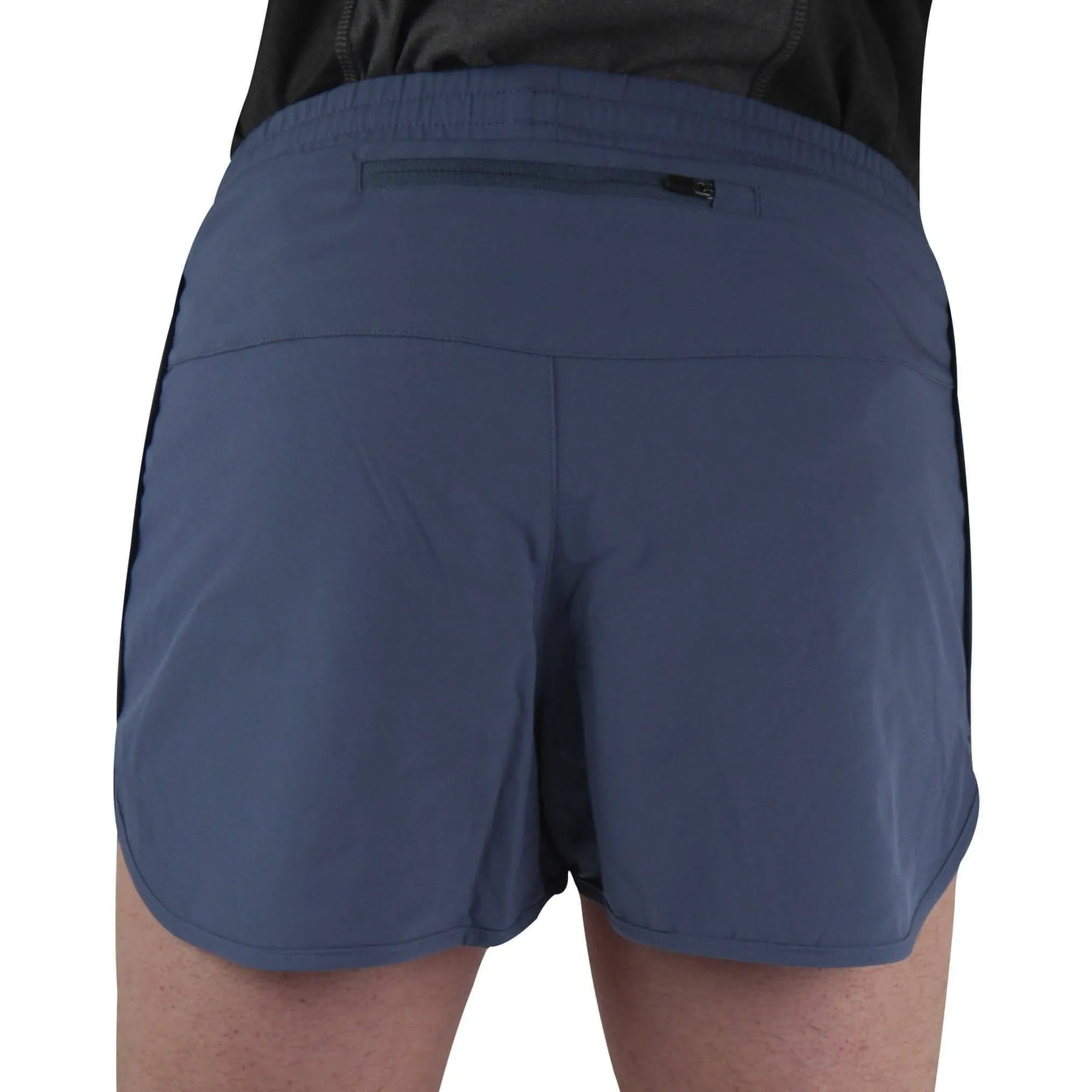 Baby shower gift Travel Ready More Mile Racer Split Mens Running Shorts - Blue