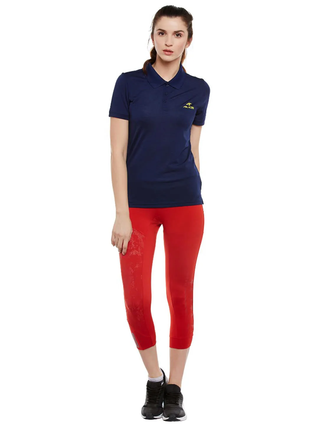 Alcis Red Running Tights AKRUWLG0900249 Cool Season