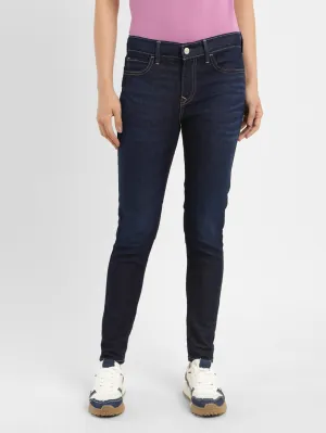 Urban Uniform Women's 710 Blue Skinny Fit Mid Rise Jeans