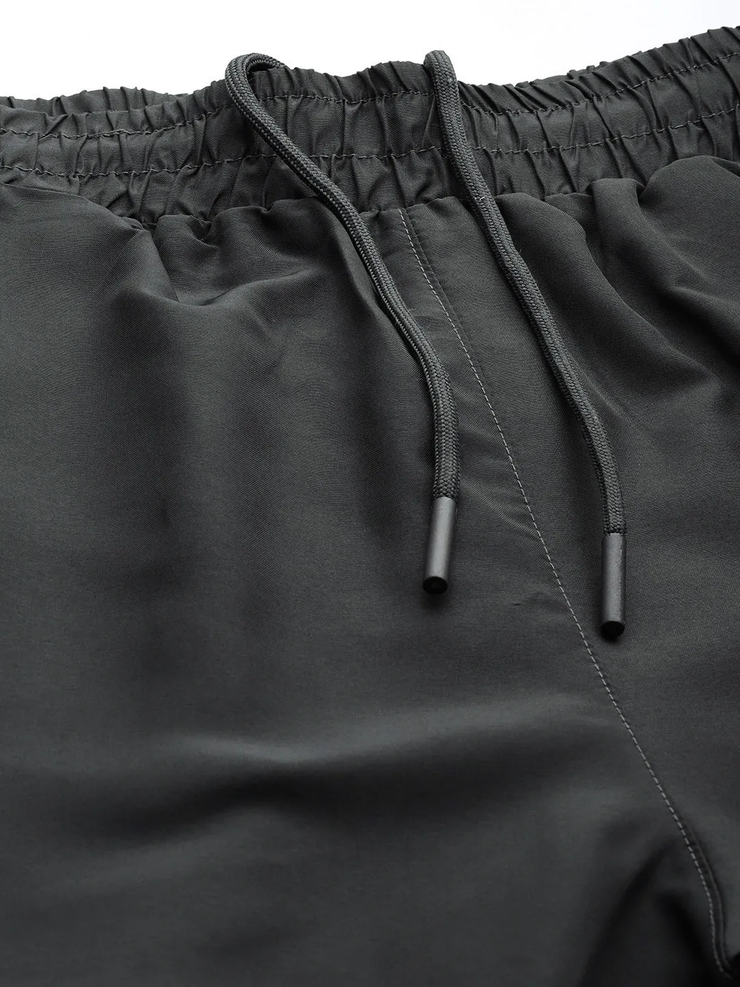 Alcis Men Grey Solid Track Pants stain resistant coating High Durability Stitching