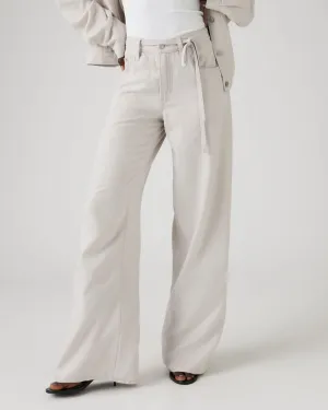Rainy Day Winter Warmth Autumn Days Levi's? Womens XL Straight Wide Leg Linen Trousers - Crystal Grey