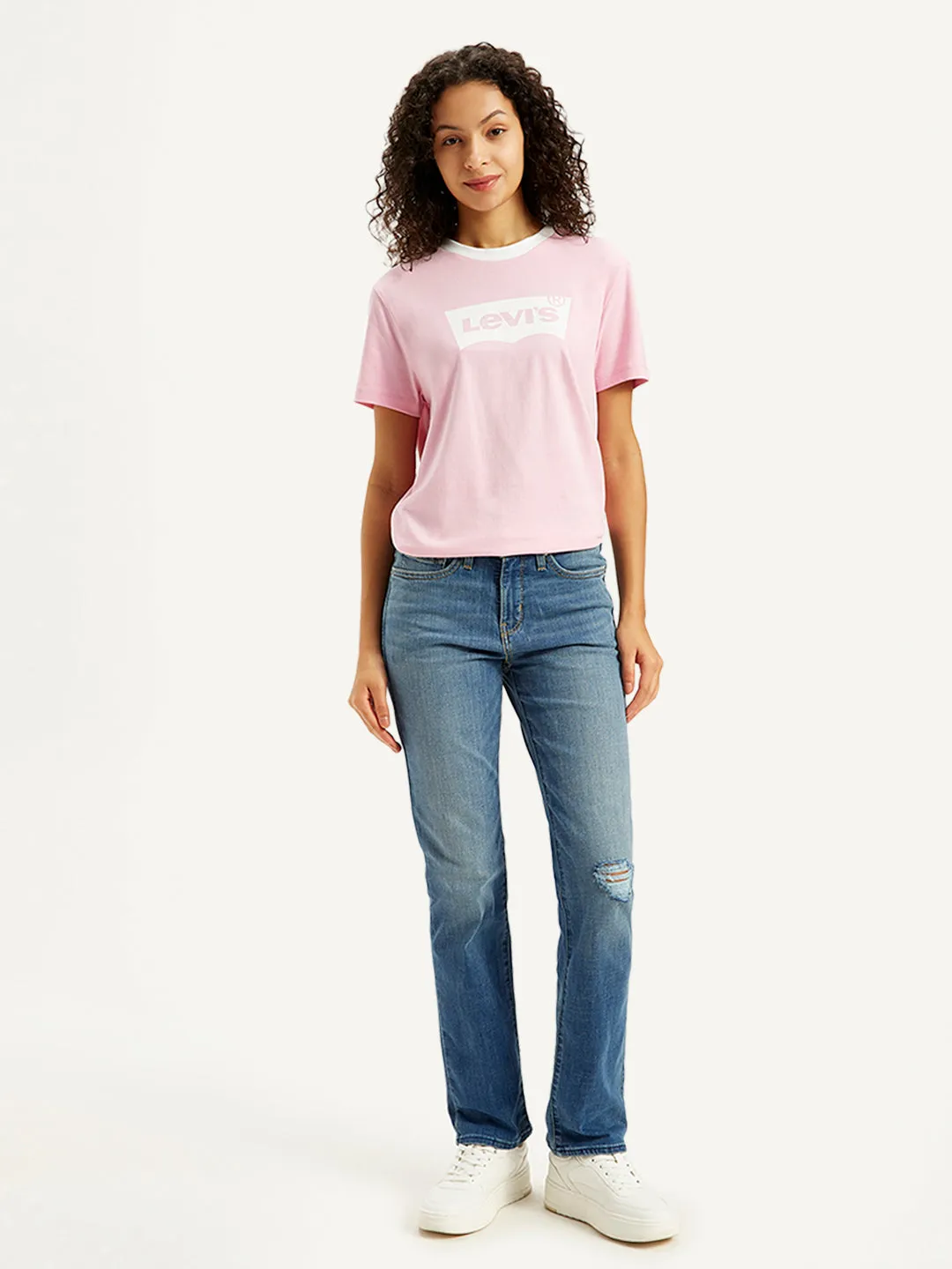 Parent Style Family Style Women's 314 Blue Straight Fit High Rise Jeans