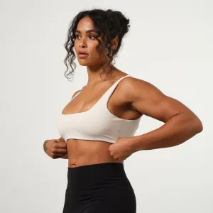 VANQUISH ENHANCE NUDE TWIST FRONT BRA Supportive Band