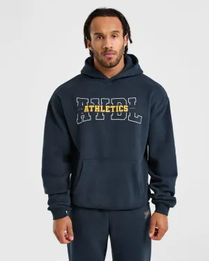 Gothic style Athletics Oversized Hoodie - Navy