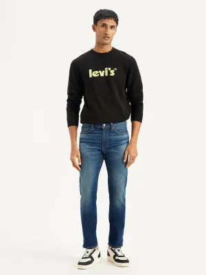Chill Outfit Men's 511 Navy Blue Slim Fit Mid Rise Jeans