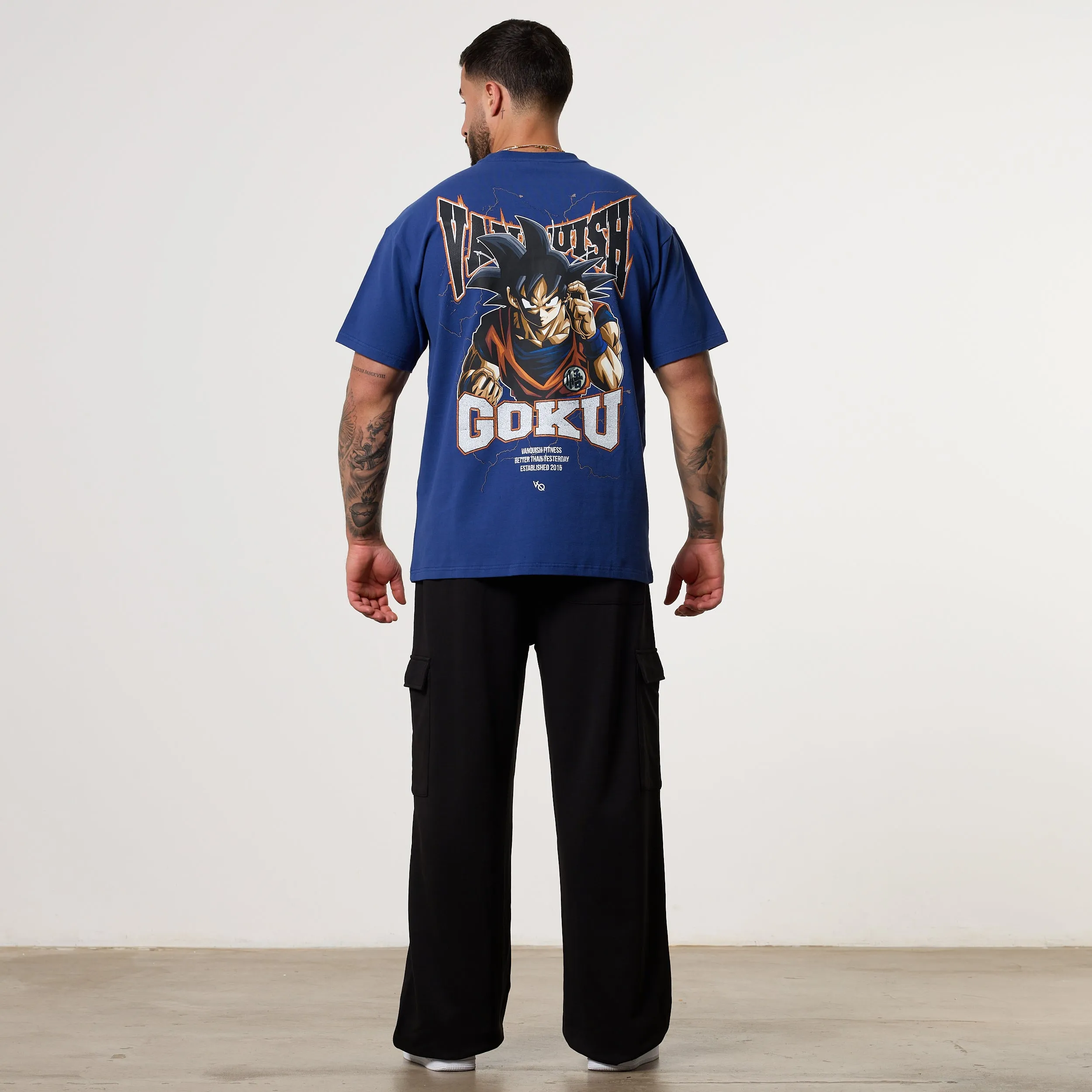 Rayon blend Vanquish DBS Goku Navy T-Shirt