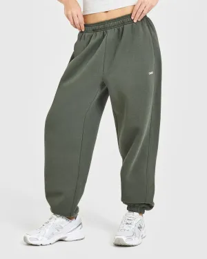 Seamless Leg Construction Foundations Joggers | Dark Khaki Functional Fit Friction Resistant Fabric