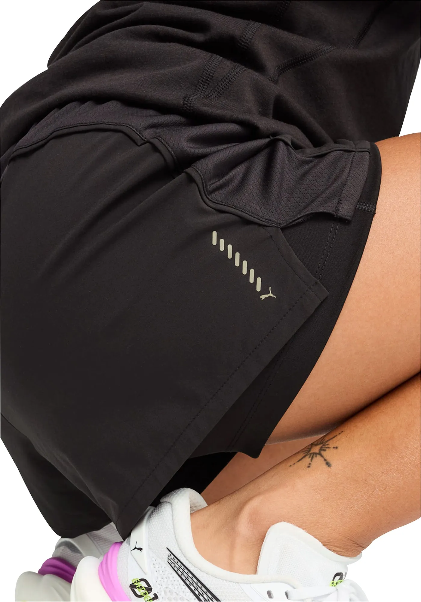 retail industry Puma Velocity 2 In 1 Womens Running Shorts - Black