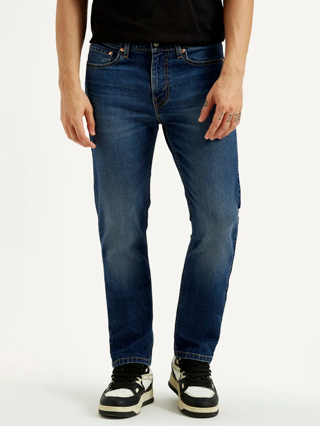 Men's 511 Dark Indigo Slim Fit Mid Rise Jeans Basic Style