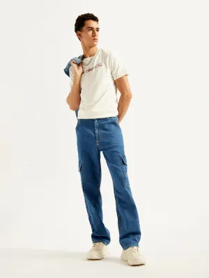 Classic Wear Morning Stroll Men's 568 Blue Loose Fit Mid Rise Jeans