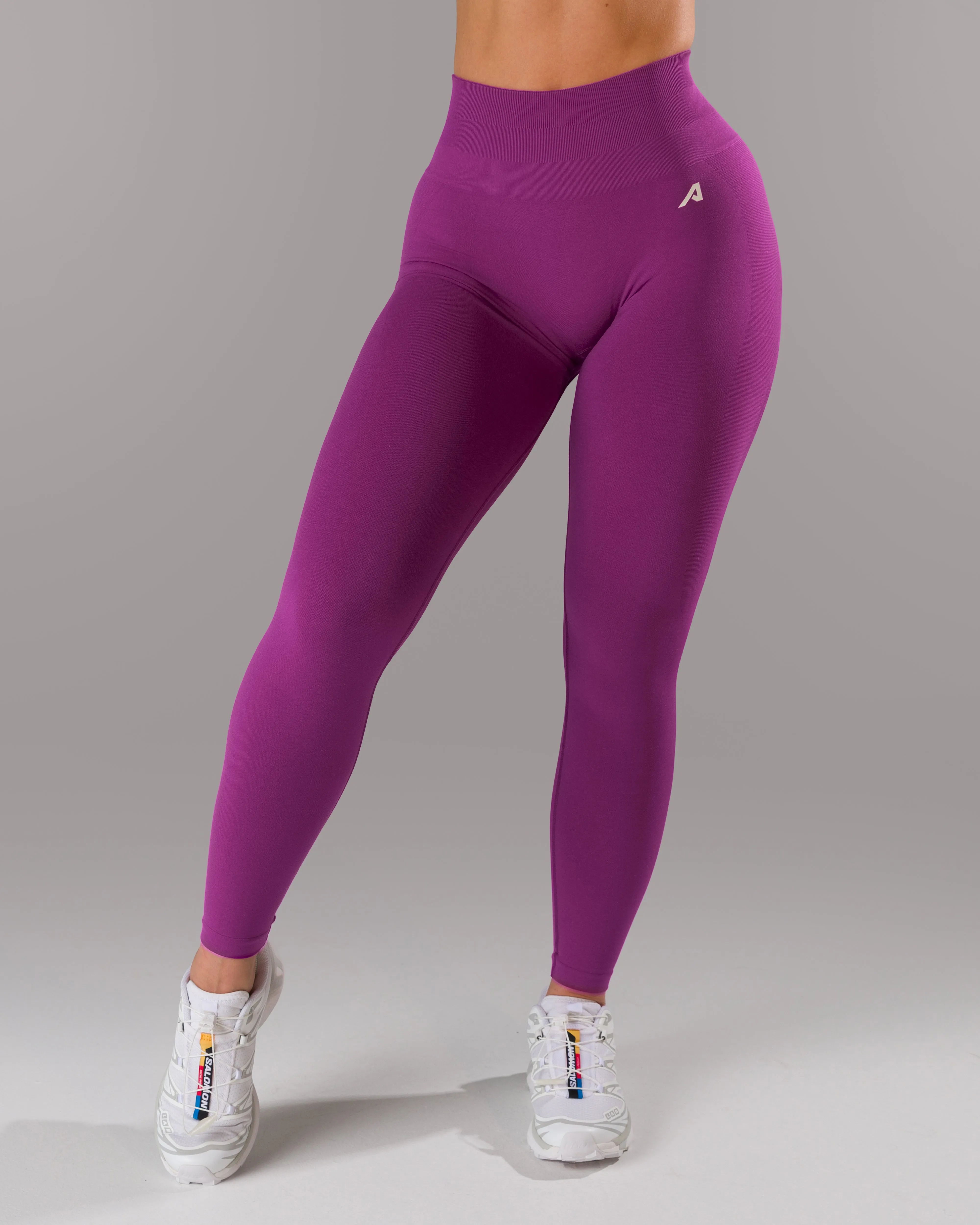 Pump Legging - Acai Berry Petite Size Seamless Design Multi Panel Construction