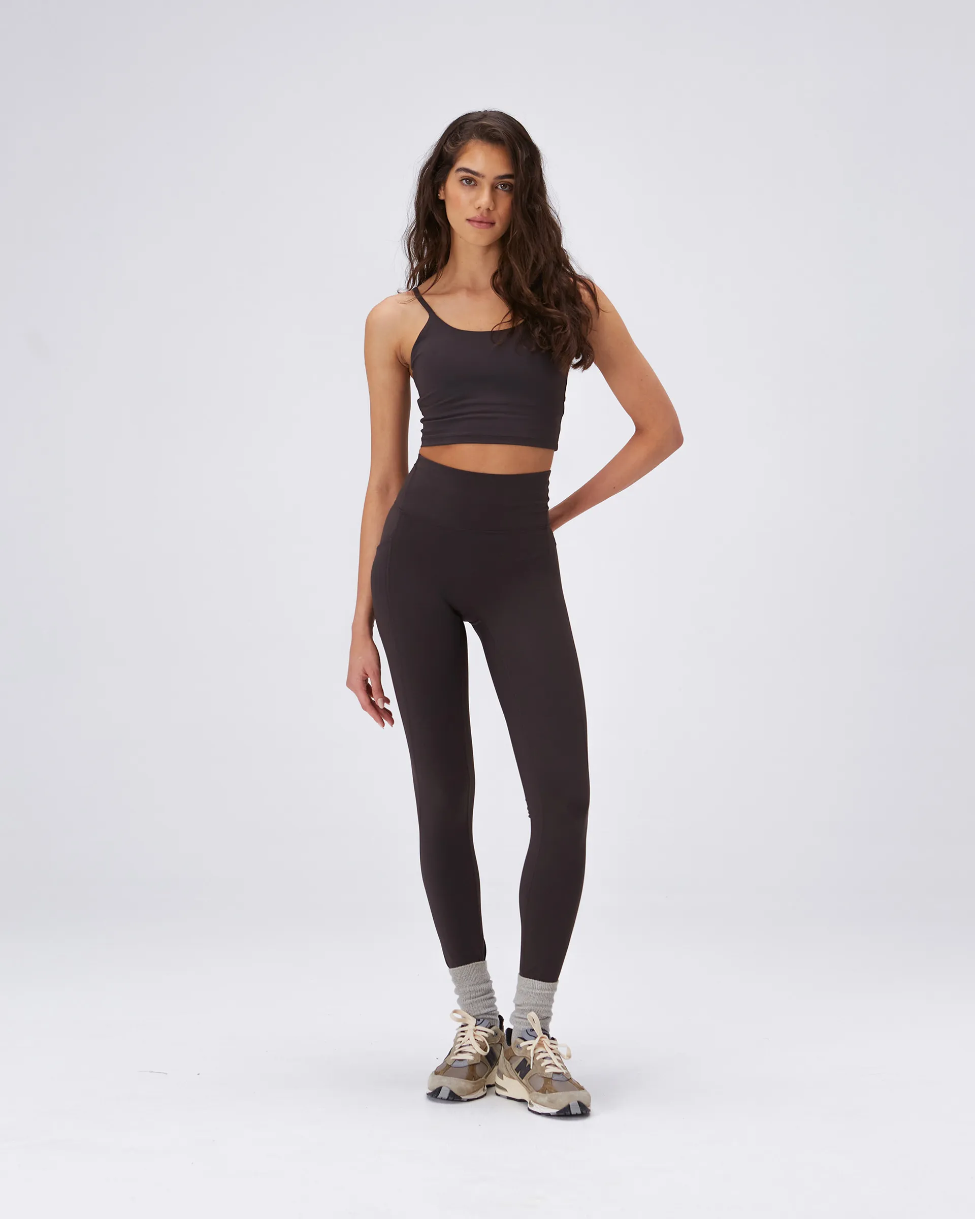 Active Lifestyle Four Way Ultimate Pocket Leggings - Coffee Bean