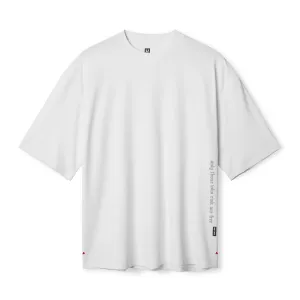 Fashion Outfit Classic Style Trend 0841. 3D-Lite? 2.0 3/4-Sleeve Oversized Tee - White "OTWR"