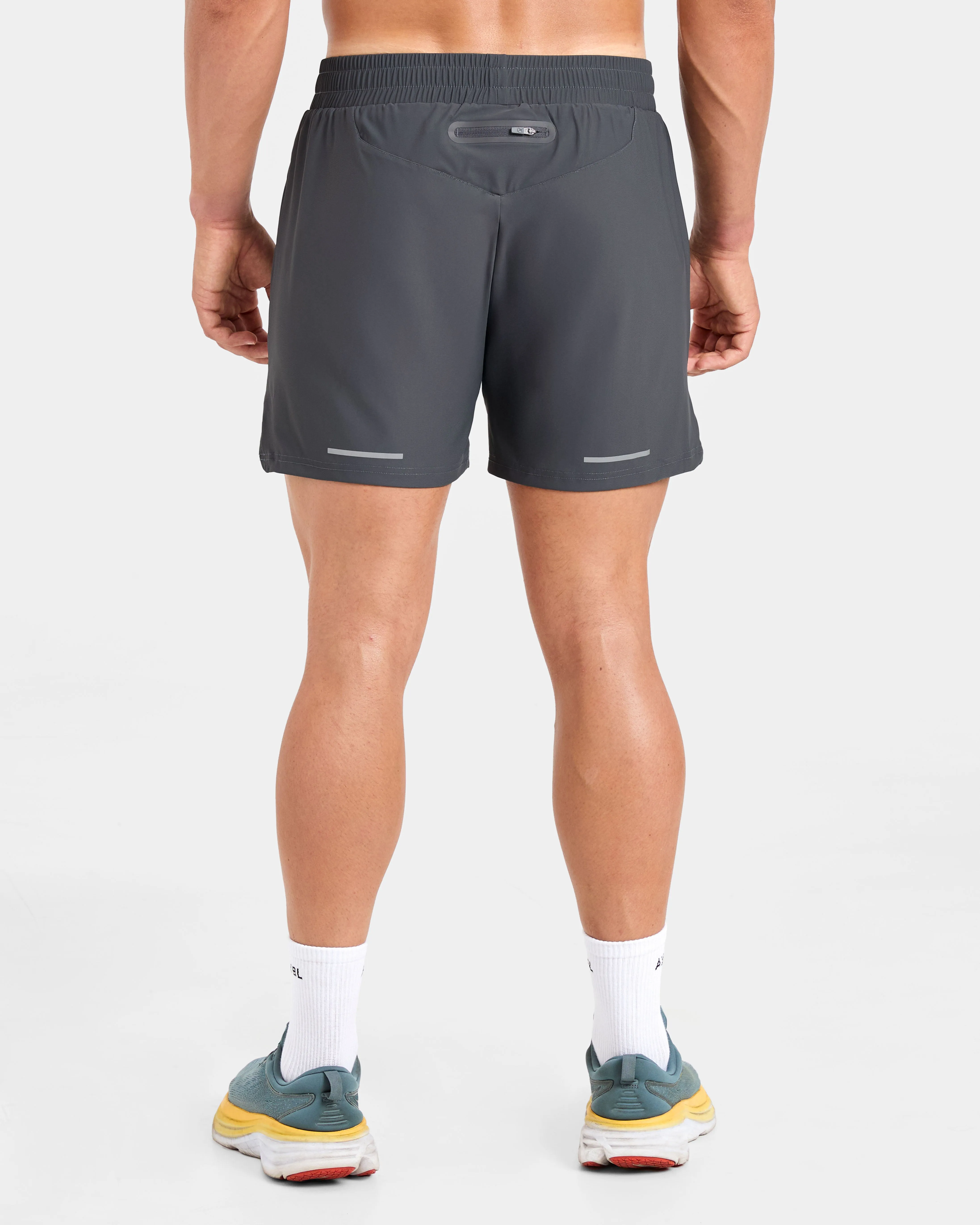 Run 5" Shorts - Hurricane Grey Athletic Vibe