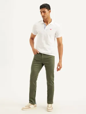 Traveler Gear Sustainable Men's 511 Olive Green Slim Fit Mid Rise Jeans