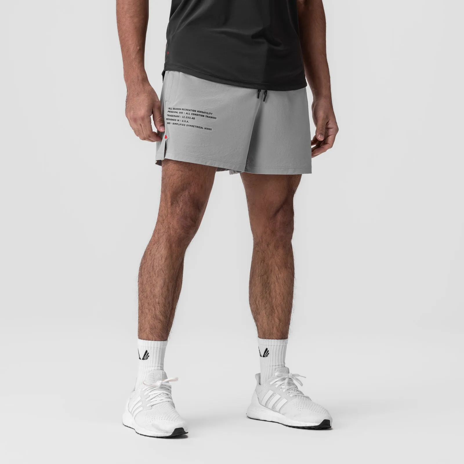 0942. Aerotex? 5" Training Short - Slate Grey Beach Bound