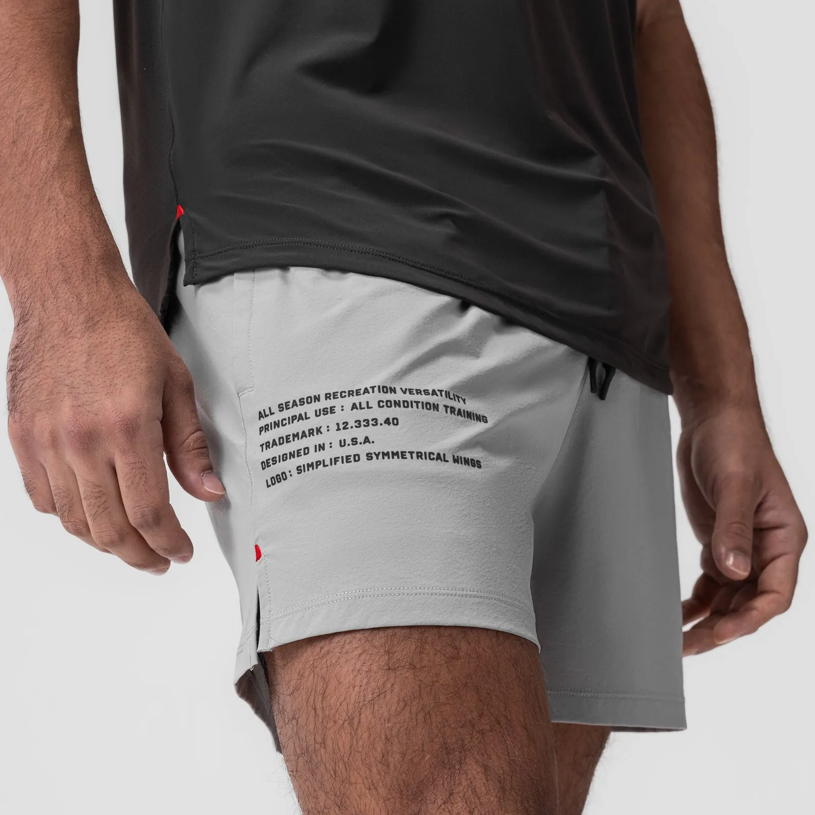 Breathable Lining Move Easy 0942. Aerotex? 5" Training Short - Slate Grey