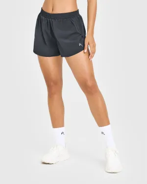AirMove? Lined Shorts 2" | Coal Travel Ready cardigan energetic look
