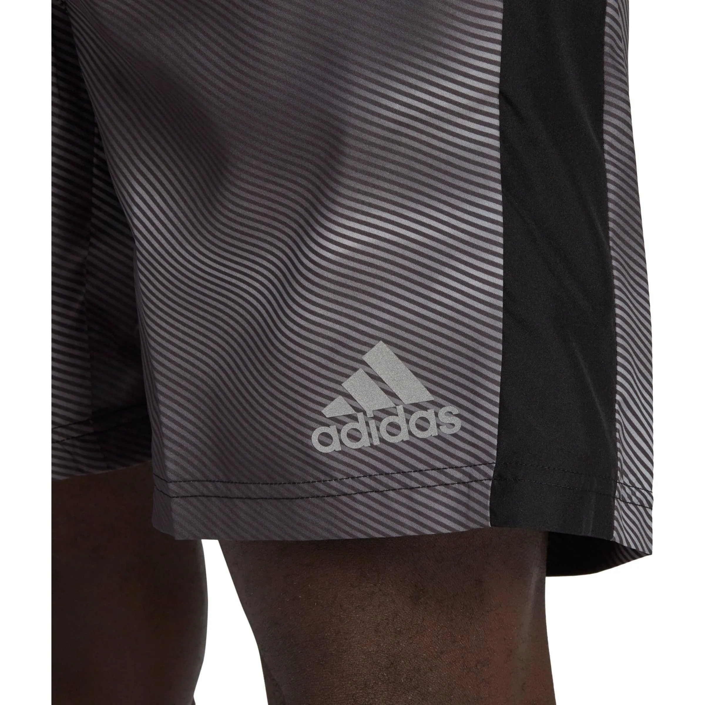 Simple Fit Cap adidas Own The Run 7 Inch Mens Running Shorts - Grey