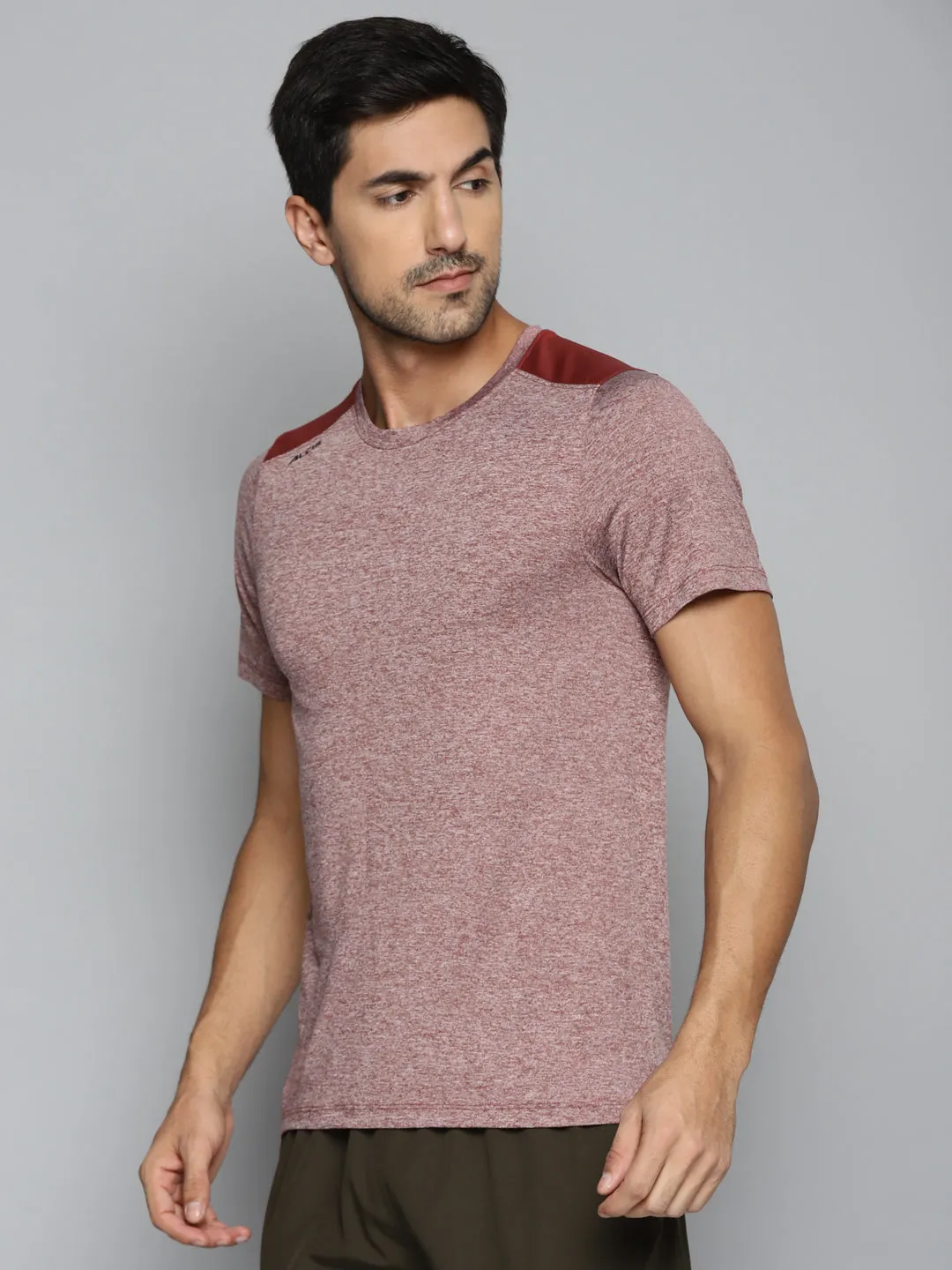 Machine Fit Craft Core ALCIS Men Maroon Slim Fit Running T-shirt