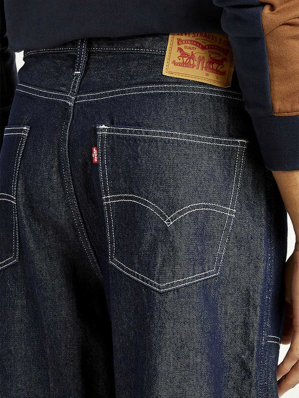 Men's 568 Dark Indigo Loose Fit Mid Rise Jeans Everyday Style Perfect for All