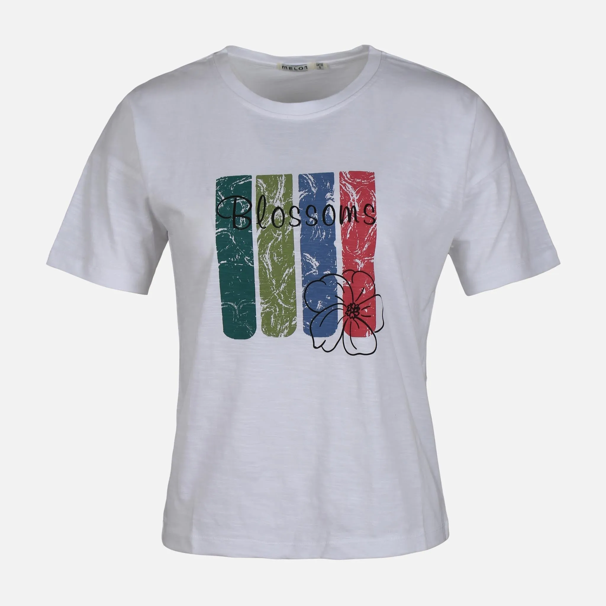 WOMEN SLUB LOOSE SHORT SLEEVE TEE Suede Mood