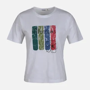 WOMEN SLUB LOOSE SHORT SLEEVE TEE Love Glow King Mode
