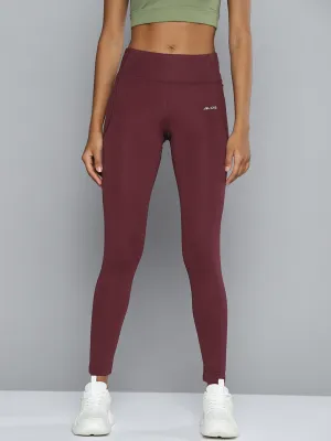 easy pull Move Control ALCIS Women Burgundy Solid Tights