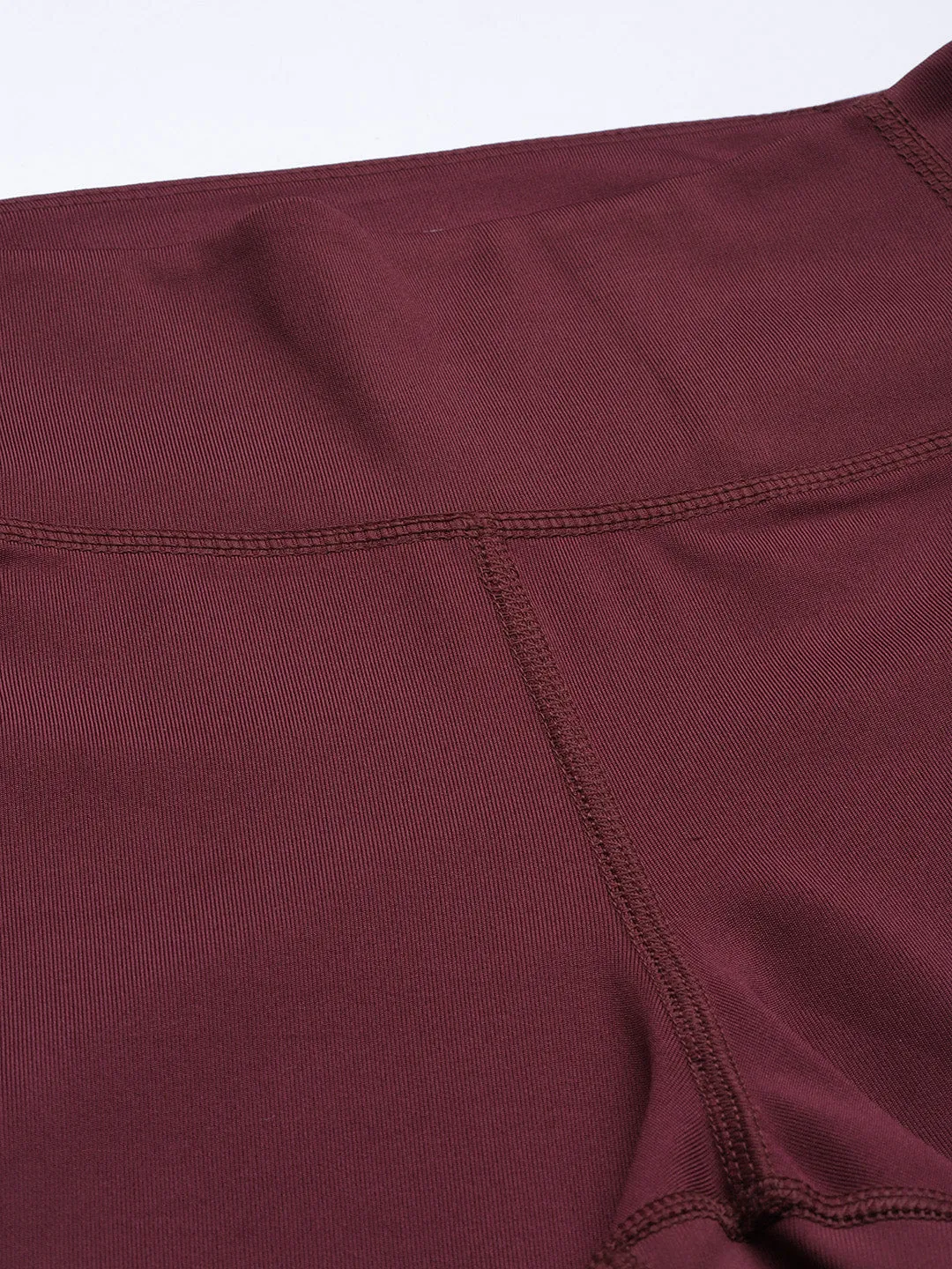 ALCIS Women Burgundy Solid Tights Soft Grip