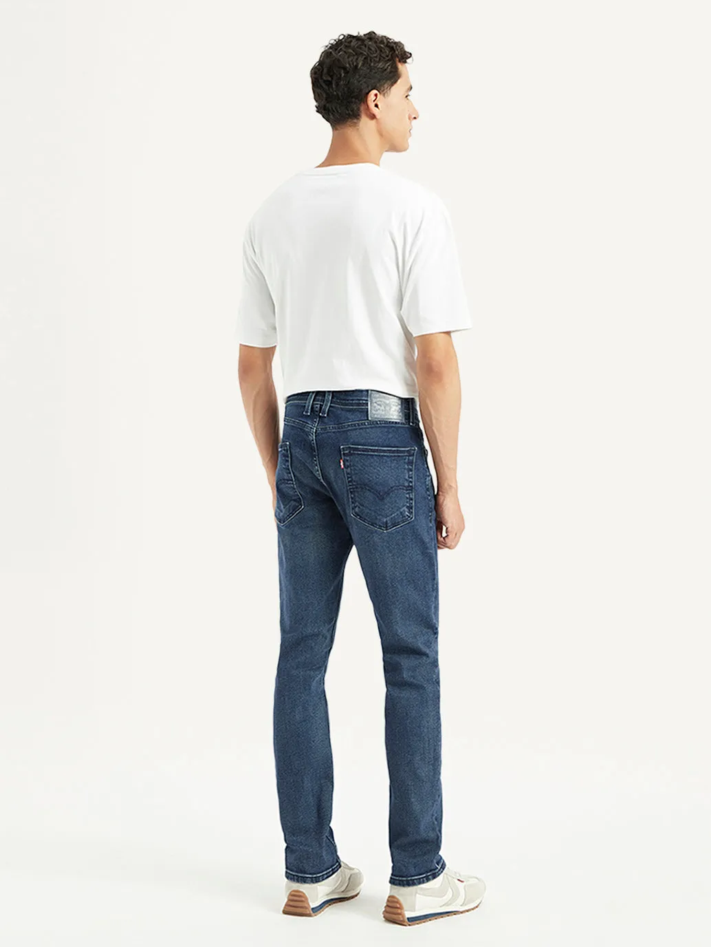 Men's 513 Blue Slim Straight Fit Mid Rise Jeans Outfit Base