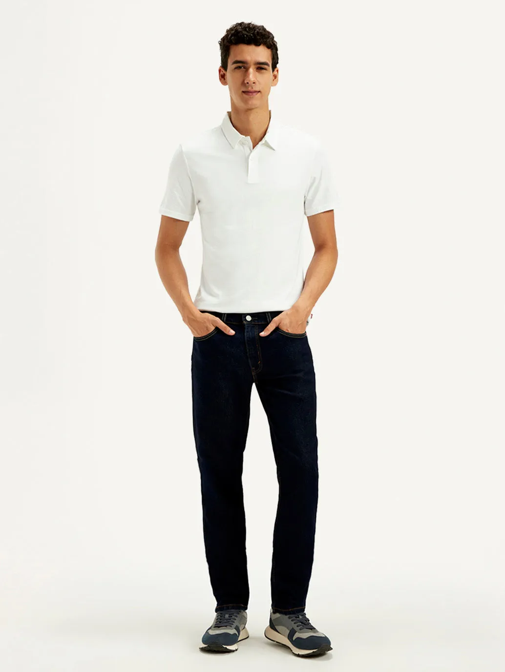 All Fit Design Easy Match Men's 511 Black Slim Fit Mid Rise Jeans