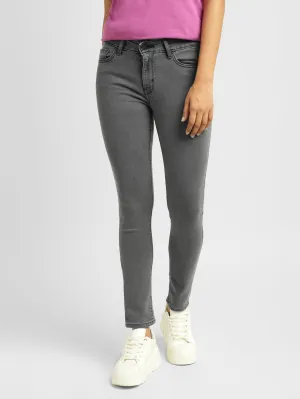 Women's 711 Grey Skinny Fit Mid Rise Jeans Comfy Choice Student Outfit Work Ready