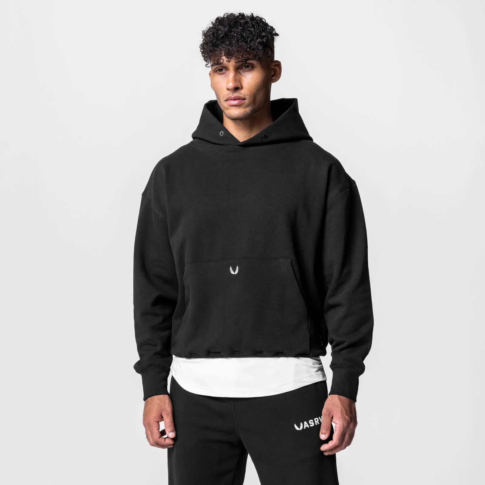 0648. Tech-Terry? Hoodie - Black Athleisure Wear