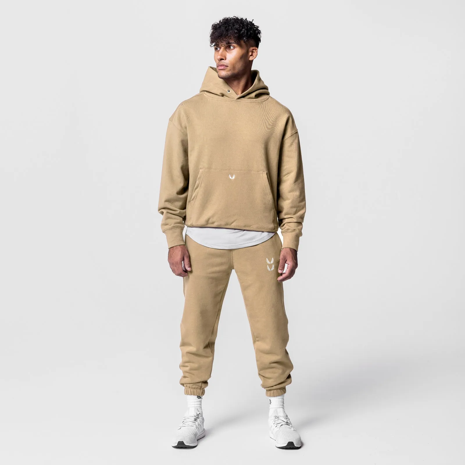 Night Out Look Beaver like 0648. Tech-Terry? Hoodie - Khaki
