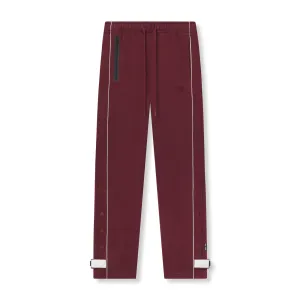 All Purpose 0998. Herringbone Terry Snap Button Sweats - Crimson