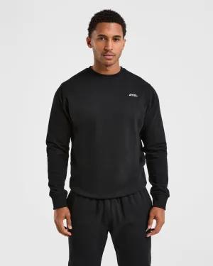 Water Repellent Trend Motion Essential Lightweight Sweater - Black