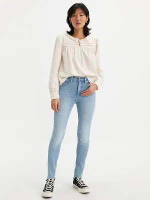 Women's Light Blue Revel Shaping Skinny Fit High Rise Jeans Everyday Loose Music Event Street Casual