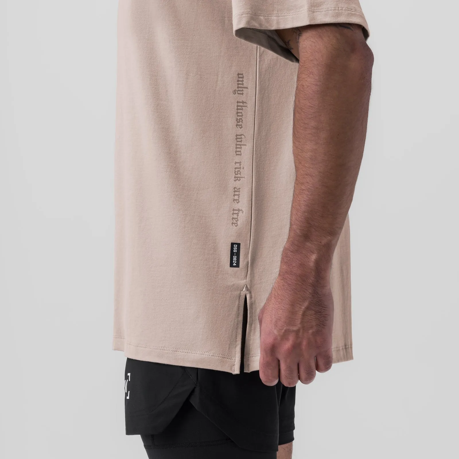 0824. Supima? Oversized Tee - Chai Comfortable All Day Wear Oversized Silhouette