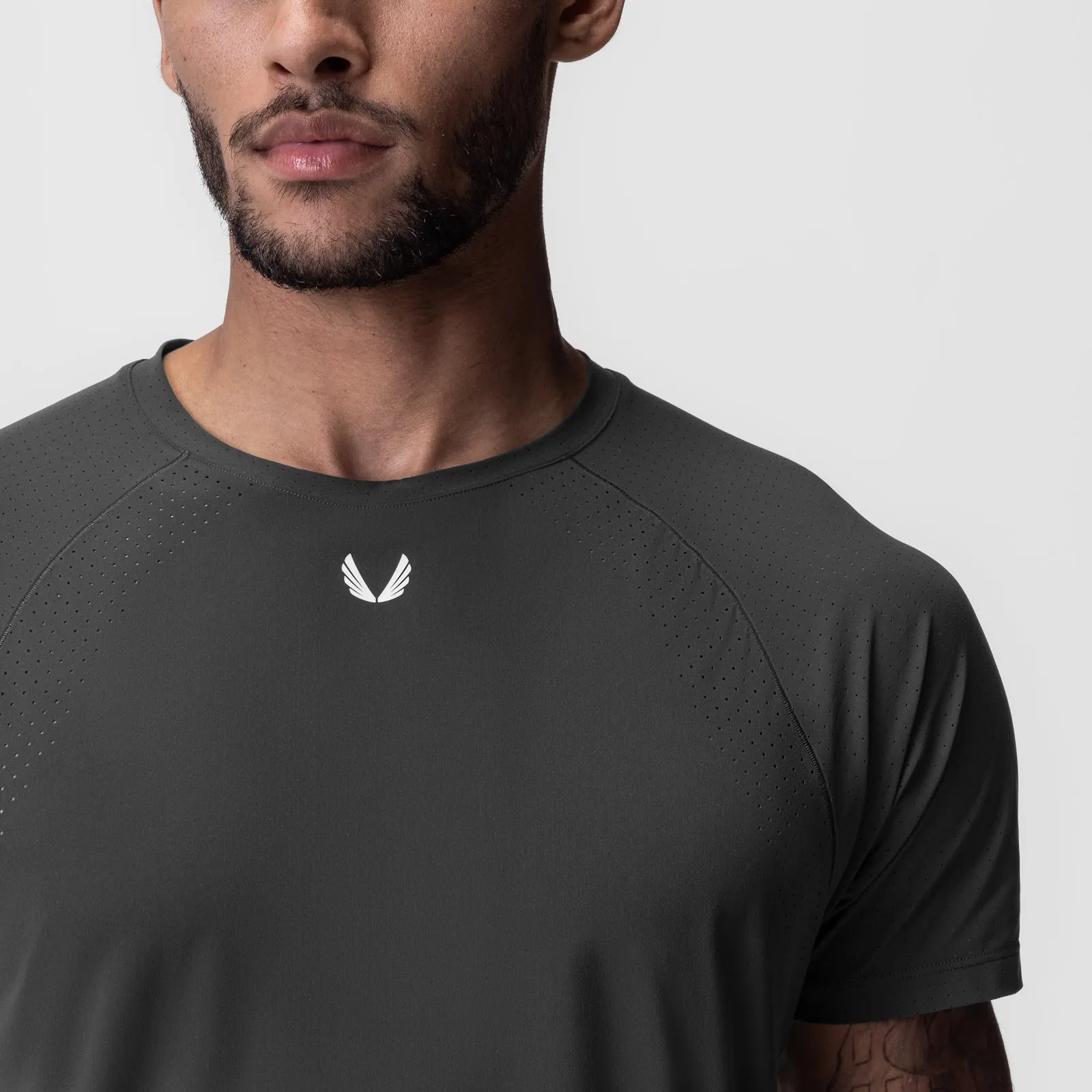 Relaxed Style Holiday Wear 0948. Laser-Vent? Established Tee - Space Grey