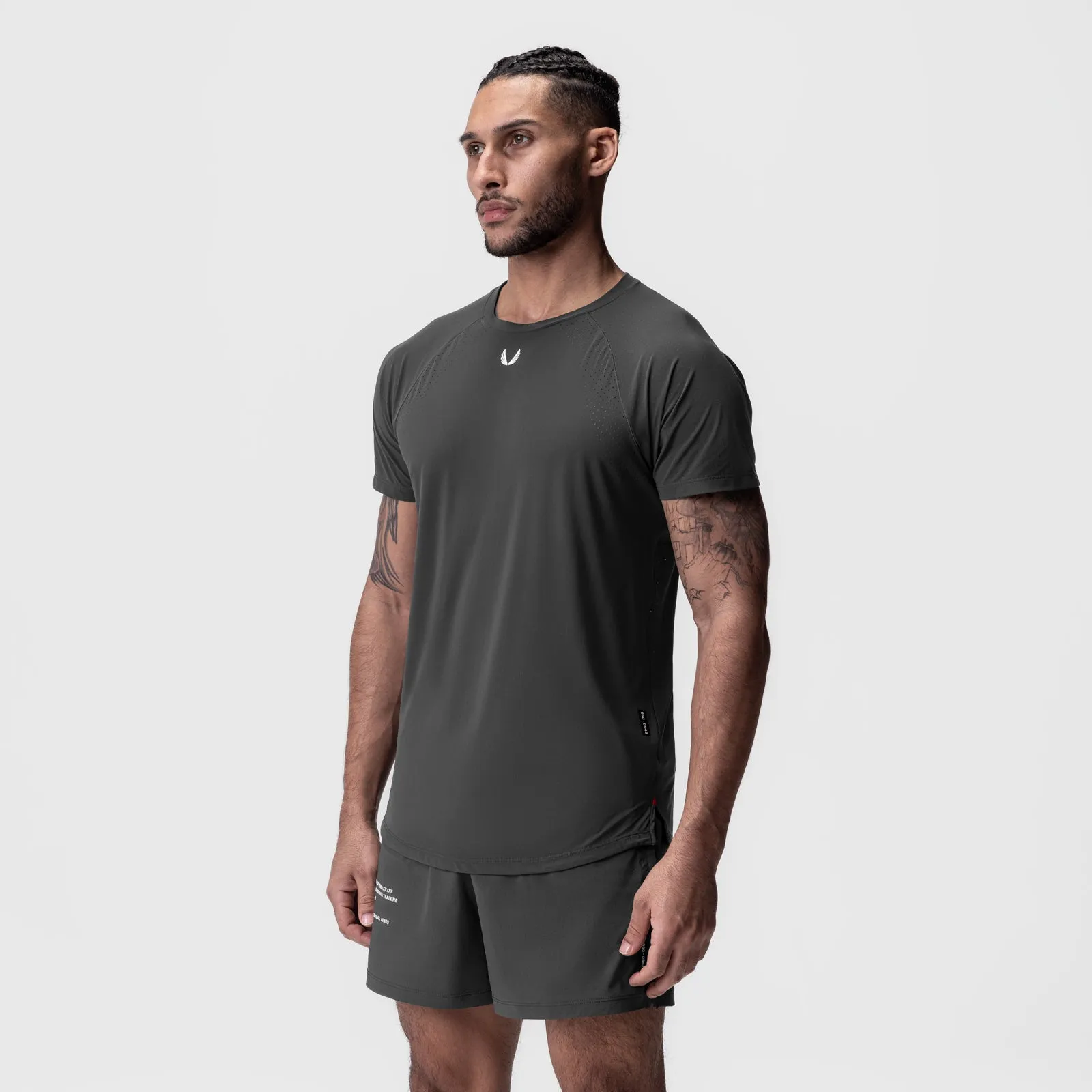 Unisex style 0948. Laser-Vent? Established Tee - Space Grey