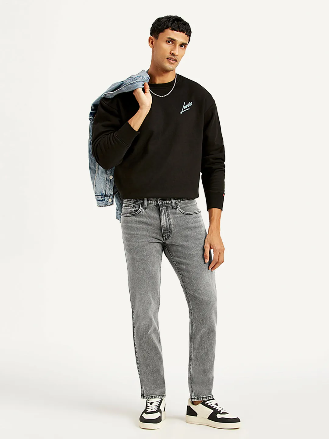 Year Round Piece Everyday Vibrant Men's 511 Grey Slim Fit Mid Rise Jeans