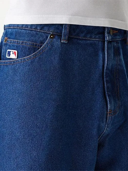 Summer Vibes clean look New York Yankees Denim Shorts