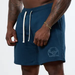 Vanquish Midnight Blue Unconquerable Strength Wide Leg Shorts High-waisted Wedding Gift