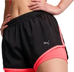 Puma Velocity 2 In 1 Womens Running Shorts - Black Anorak tropical style