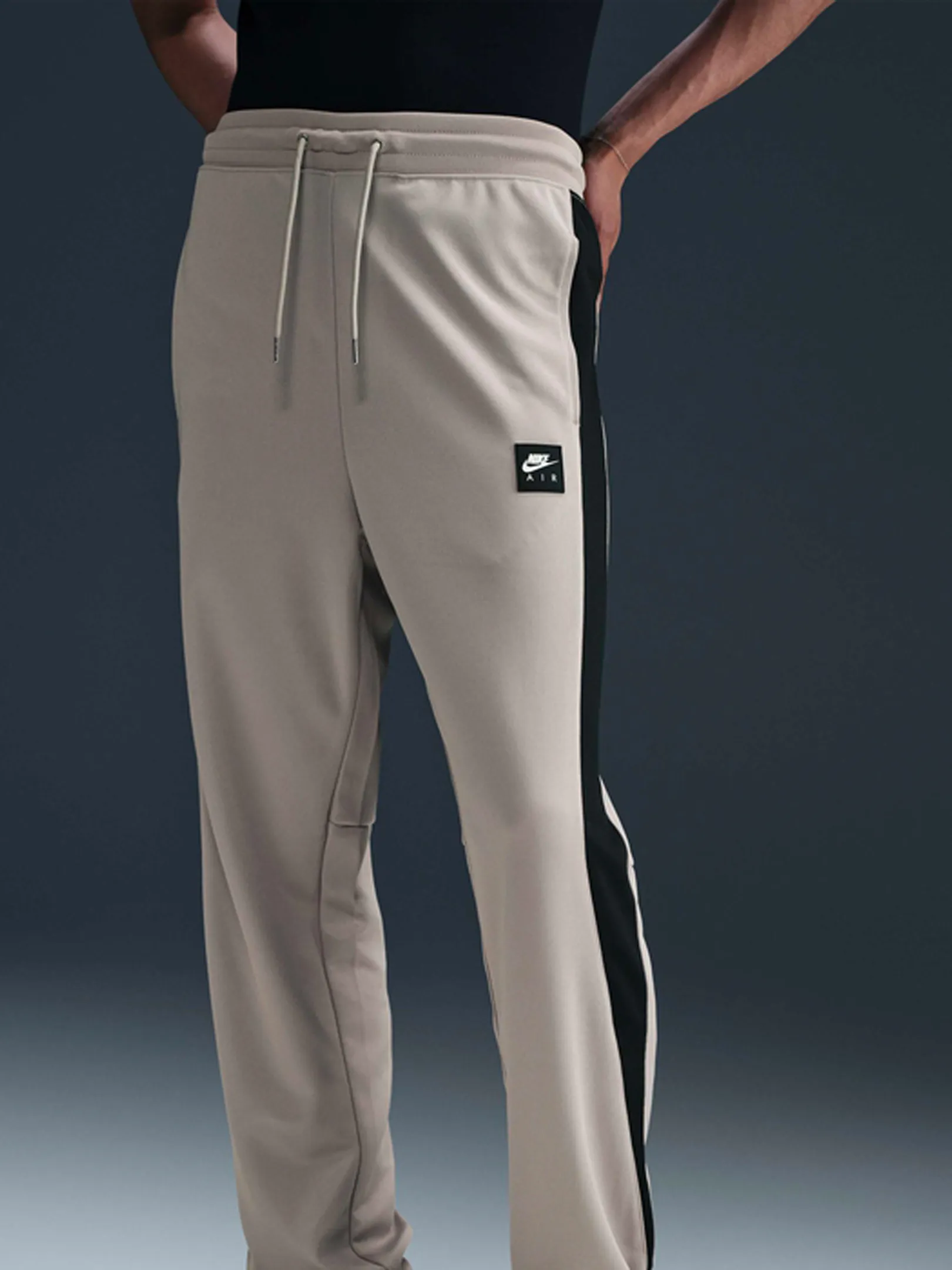 Low Profile AdjustableDrawstring Poly-Knit Tracksuit Bottoms