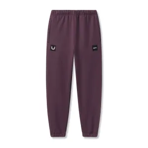 Weekend Wear Flexible Material 0655. Tech-Terry? Oversized Sweats - Deep Purple "Patch"