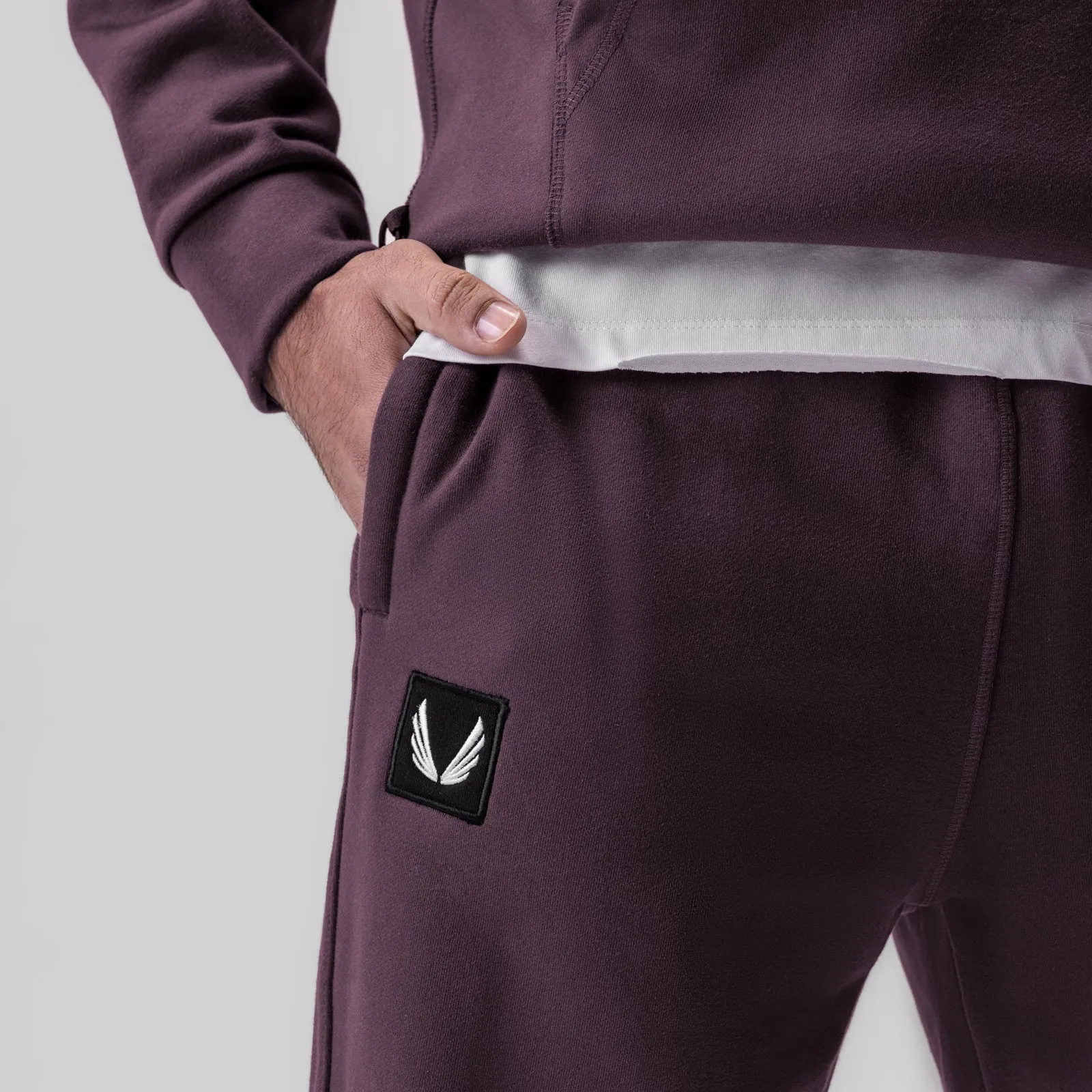 All Time Use 0655. Tech-Terry? Oversized Sweats - Deep Purple "Patch"