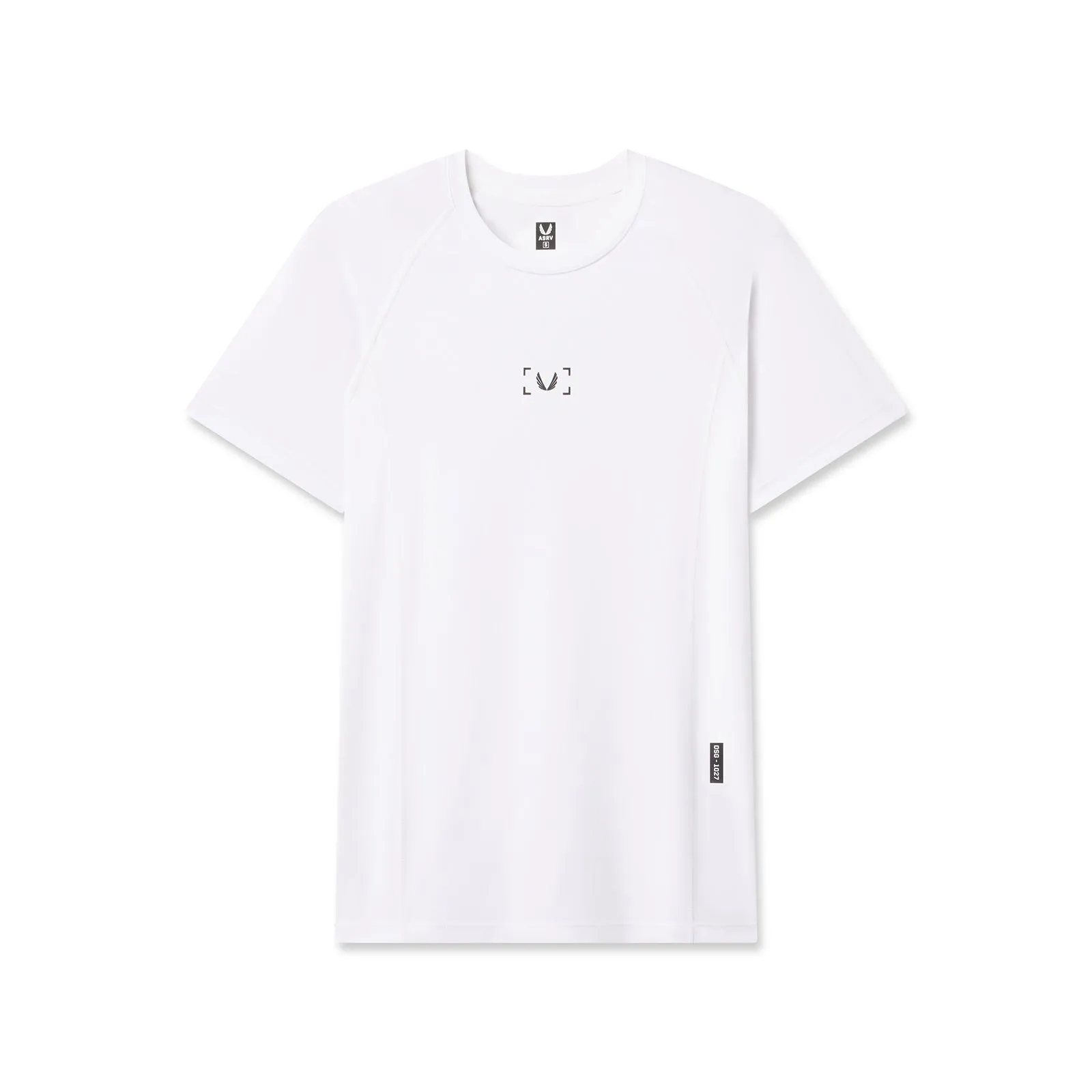 LayeredHemDetails 1027. WarpFlexx-Lite? Half-Sleeve Baselayer - White