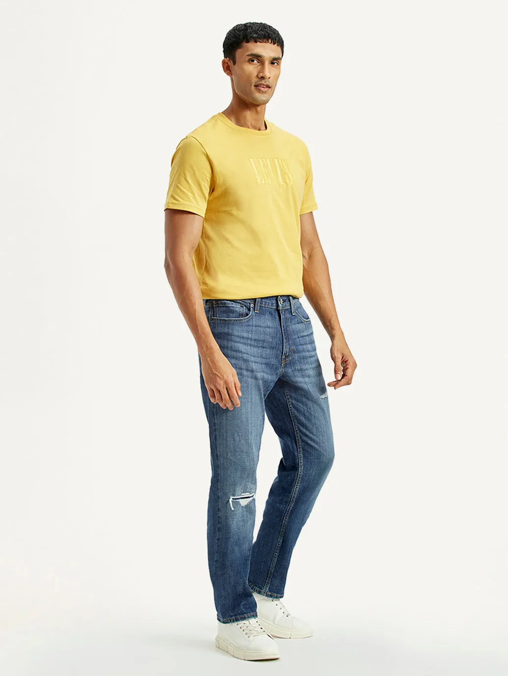 Active Days Men's 541 Med Indigo Athletic Tapered Fit Mid Rise Jeans