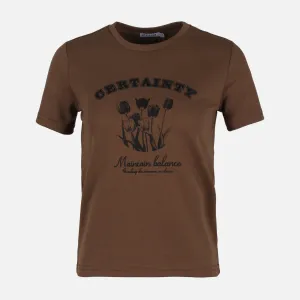 WOMEN CROPPED TEE Story Mood WrinkleResistant